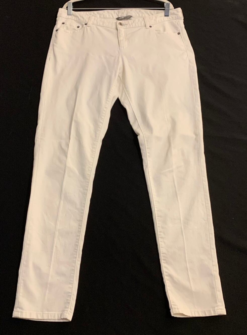 The North Face Womens Y2K Pants White 14 Tapered Leg Longer Inseam Some Stretch
